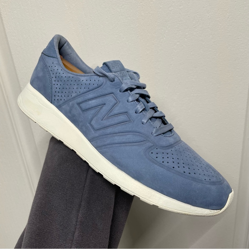 New Balance‎ Men's Blue Suede Lace-Up Sneaker